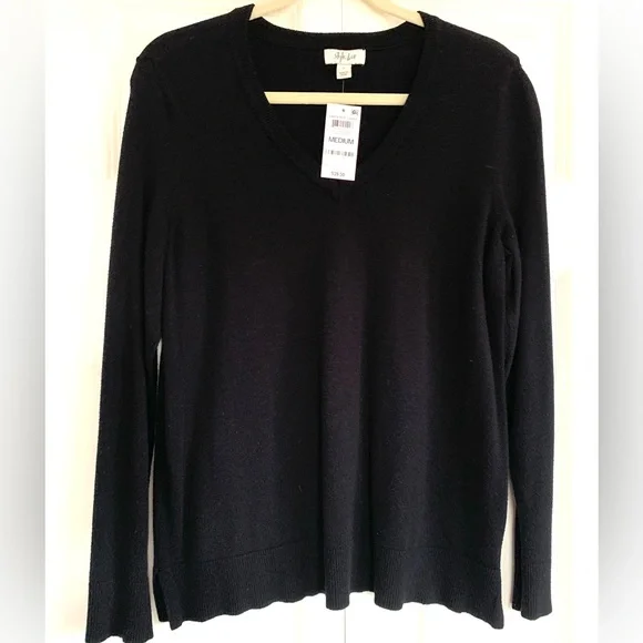 Style & Co Classic V-Neck Sweater - Picture 2 of 5